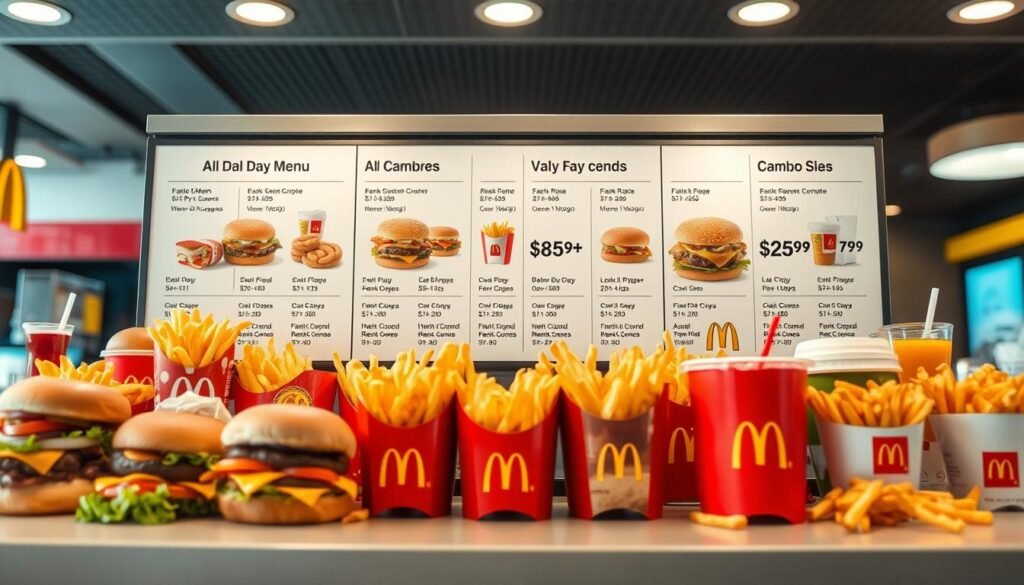 McDonald's menu prices