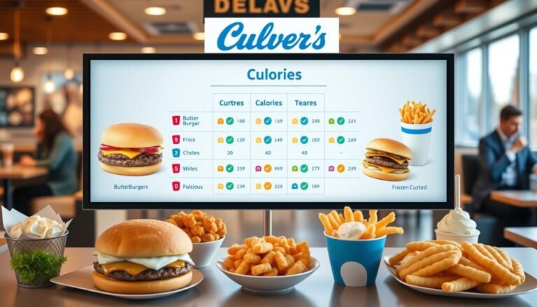 culver's menu calories