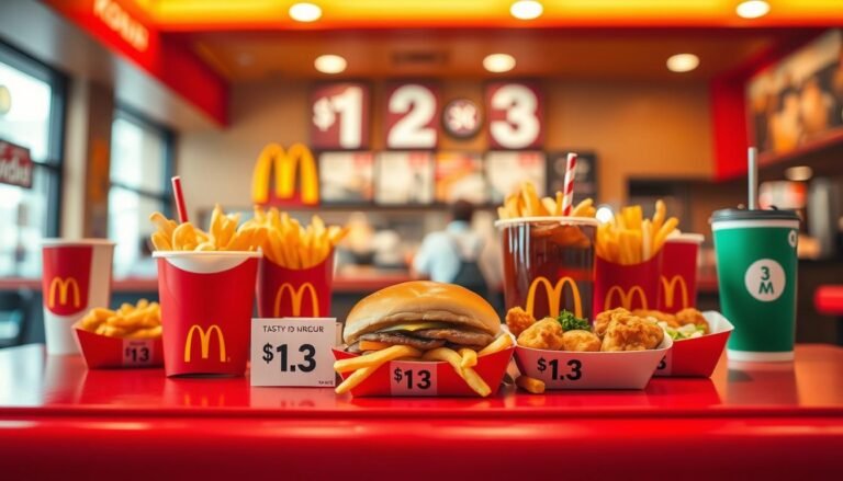 mcdonald's $1 $2 $3 menu with prices