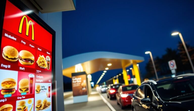 mcdonald's drive thru menu