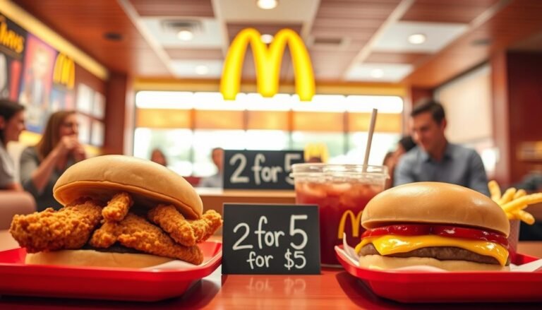 mcdonald's menu specials 2 for $5