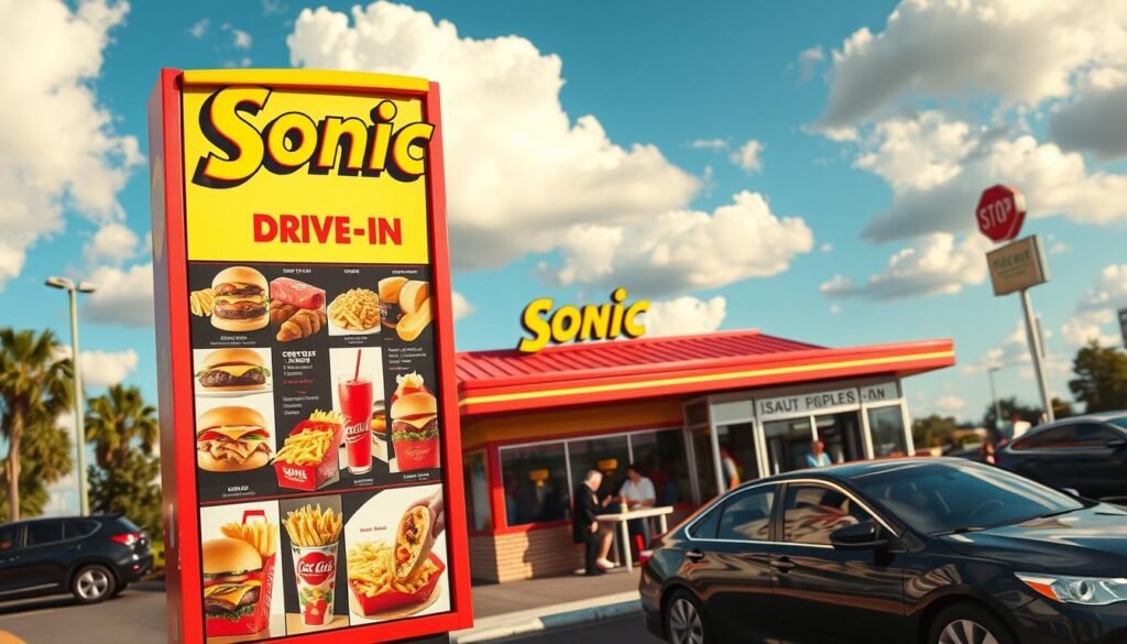 sonic drive in menu