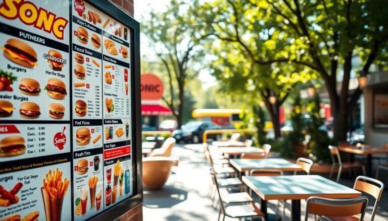 sonic menu with prices